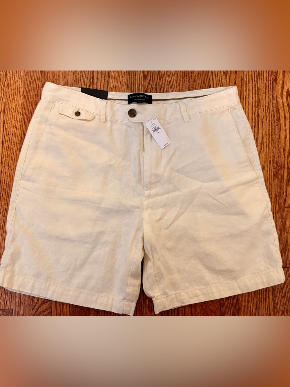 NWT Men’s Banana Republic Linen Blend Shorts size 33